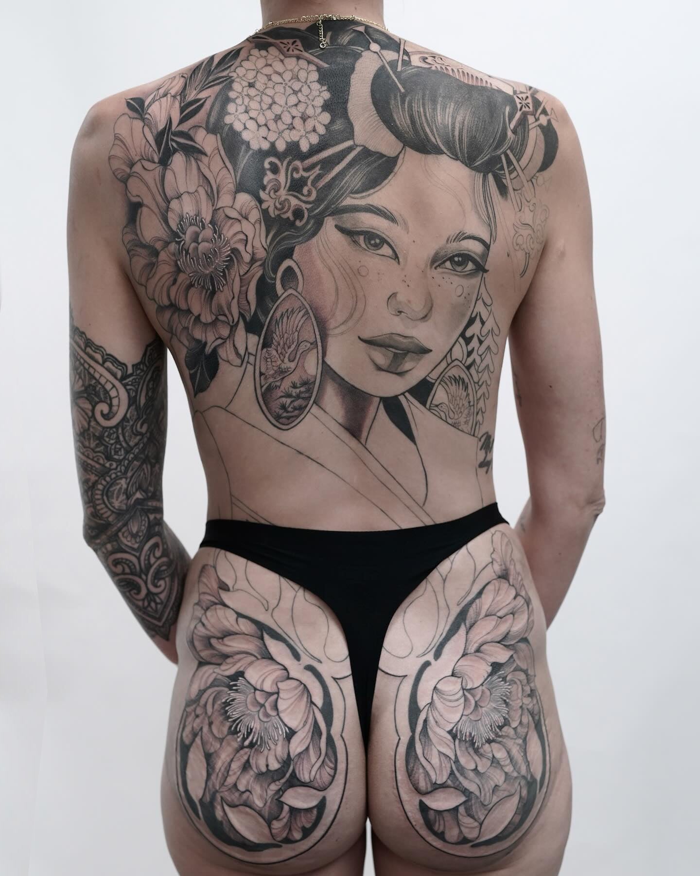 Dani G tattoo work at Beach Park Tattoo
