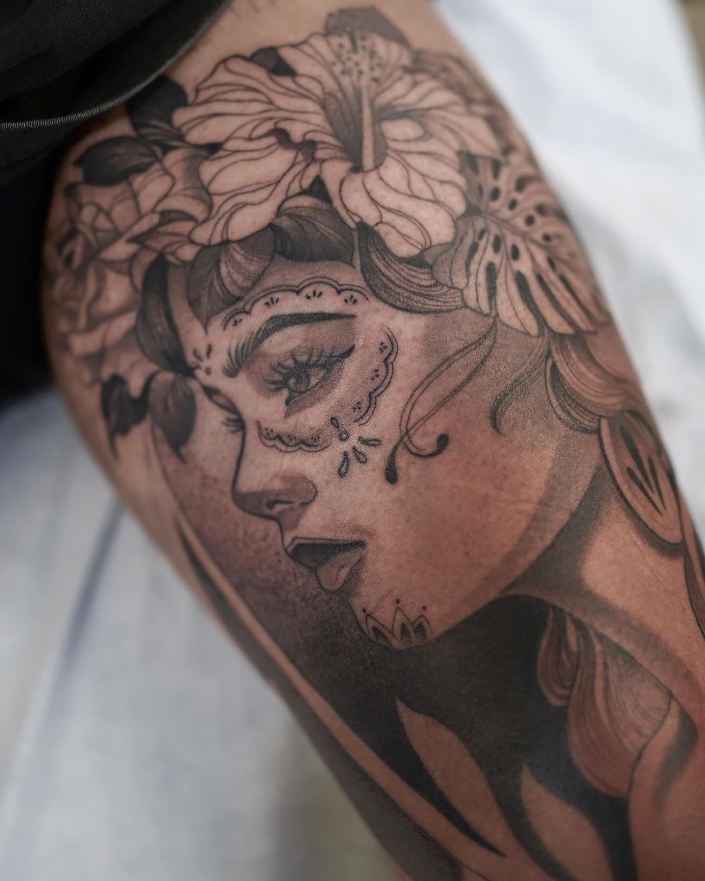 Dani G tattoo work at Beach Park Tattoo