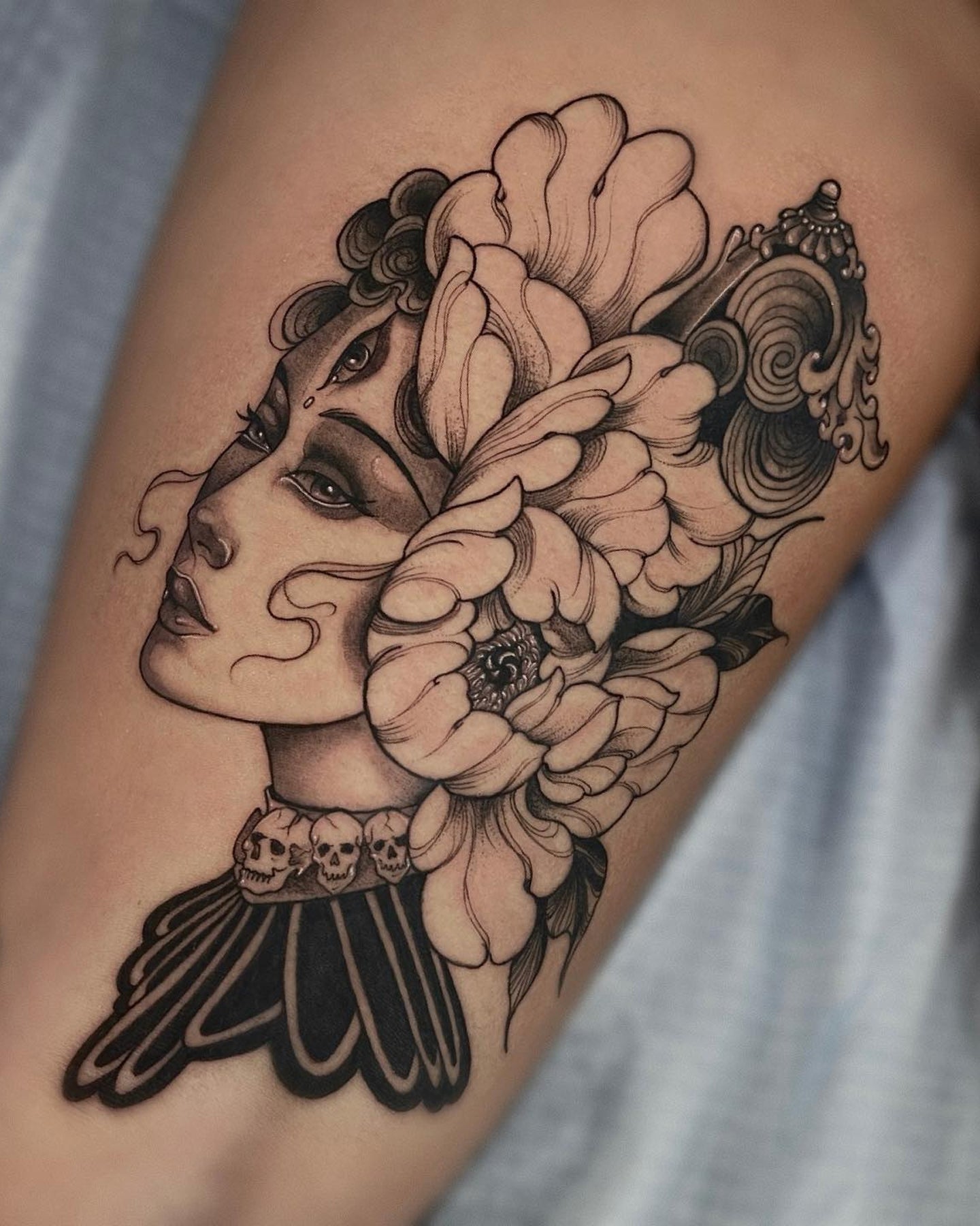 Dani G tattoo work at Beach Park Tattoo