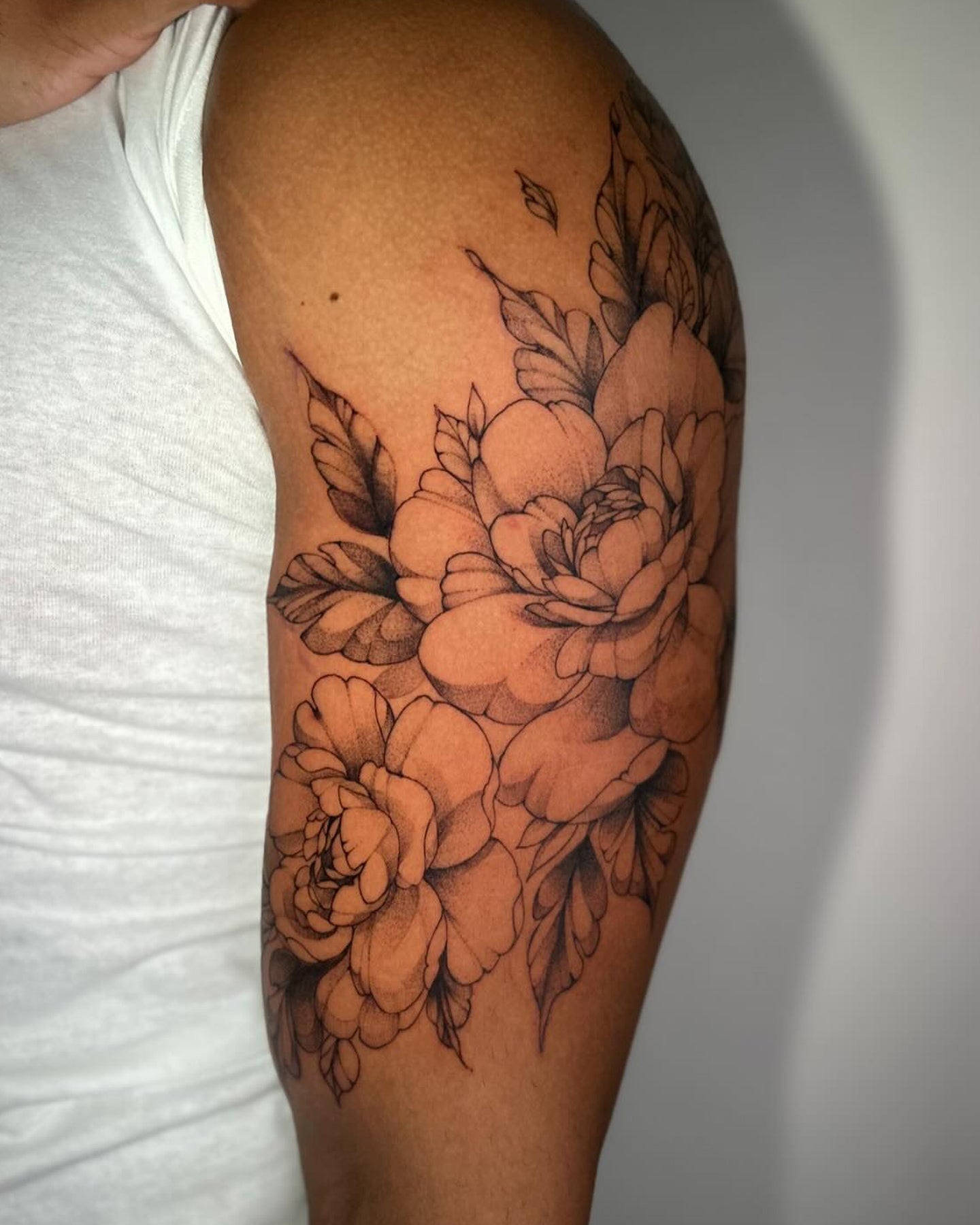 Hxllcat tattoo work at Beach Park Tattoo