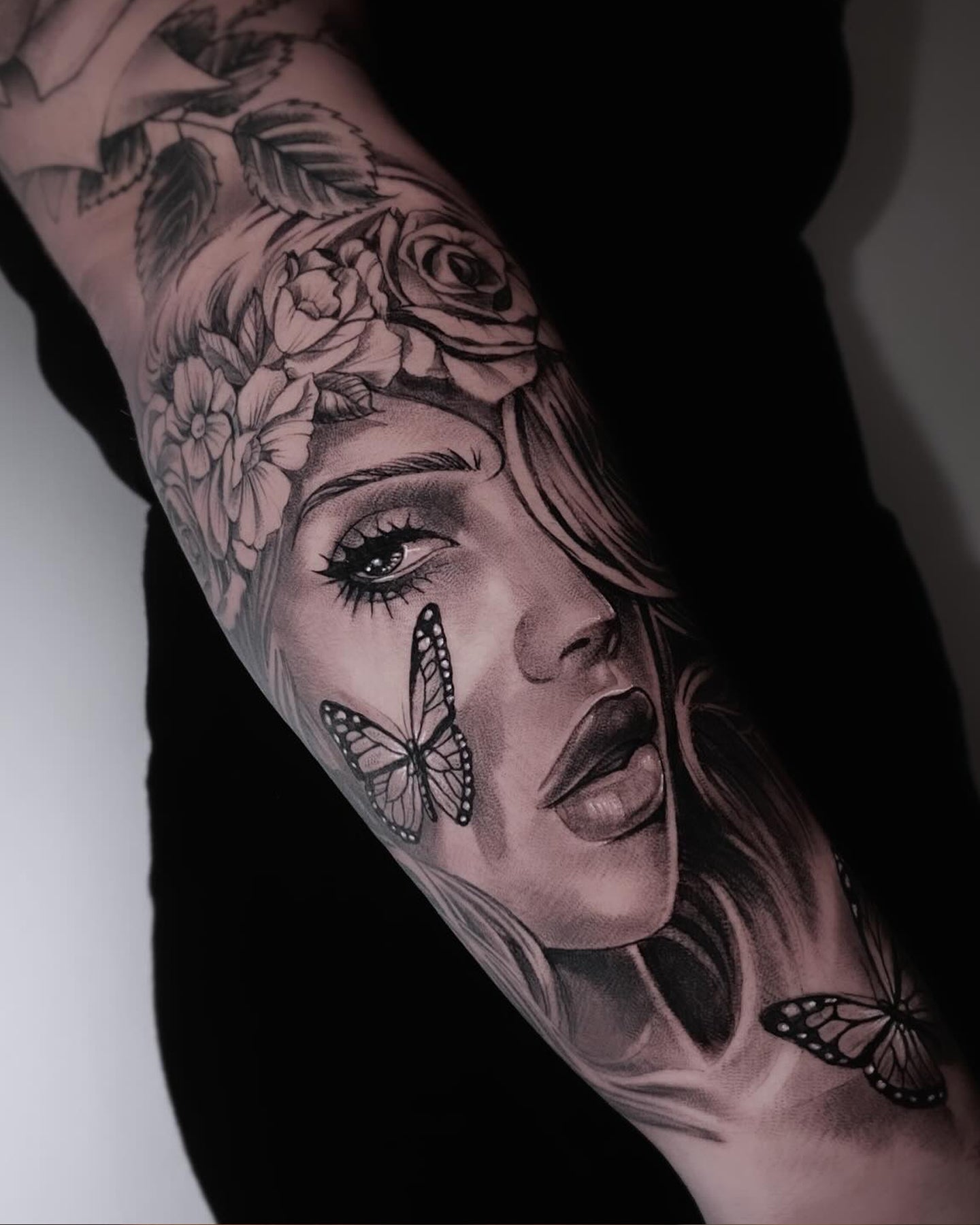 Javi tattoo work at Beach Park Tattoo