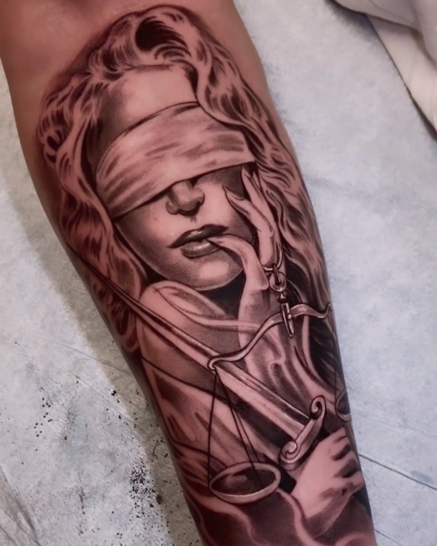 Black & Gray Realism tattoo example 4