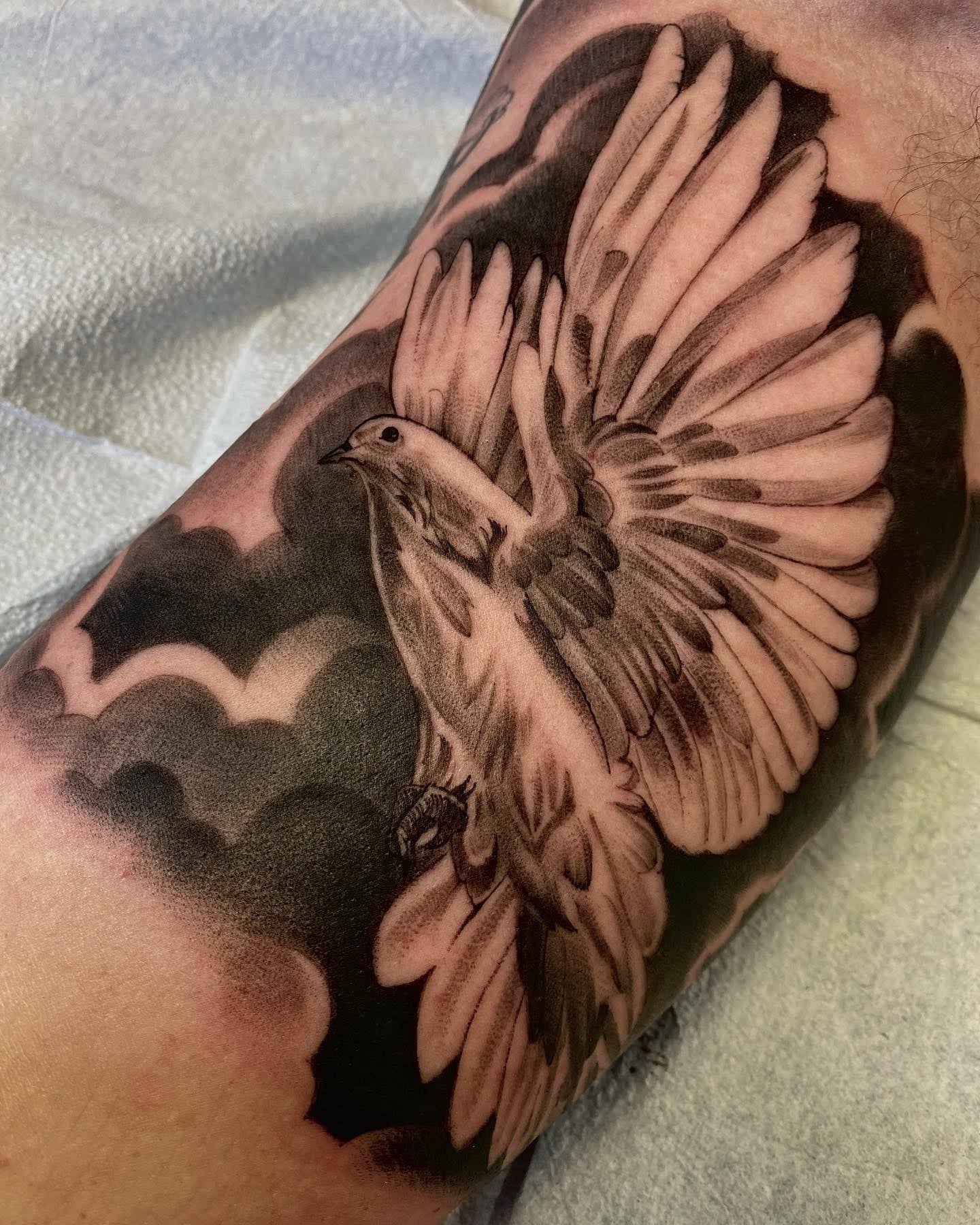 Javi tattoo work at Beach Park Tattoo