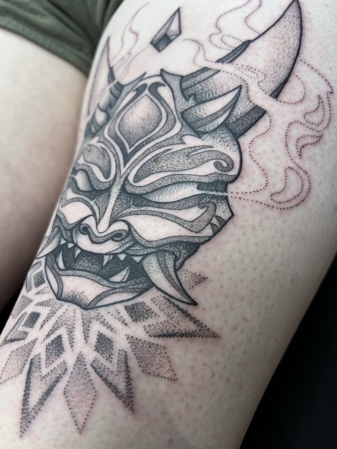 Kate tattoo work at Beach Park Tattoo