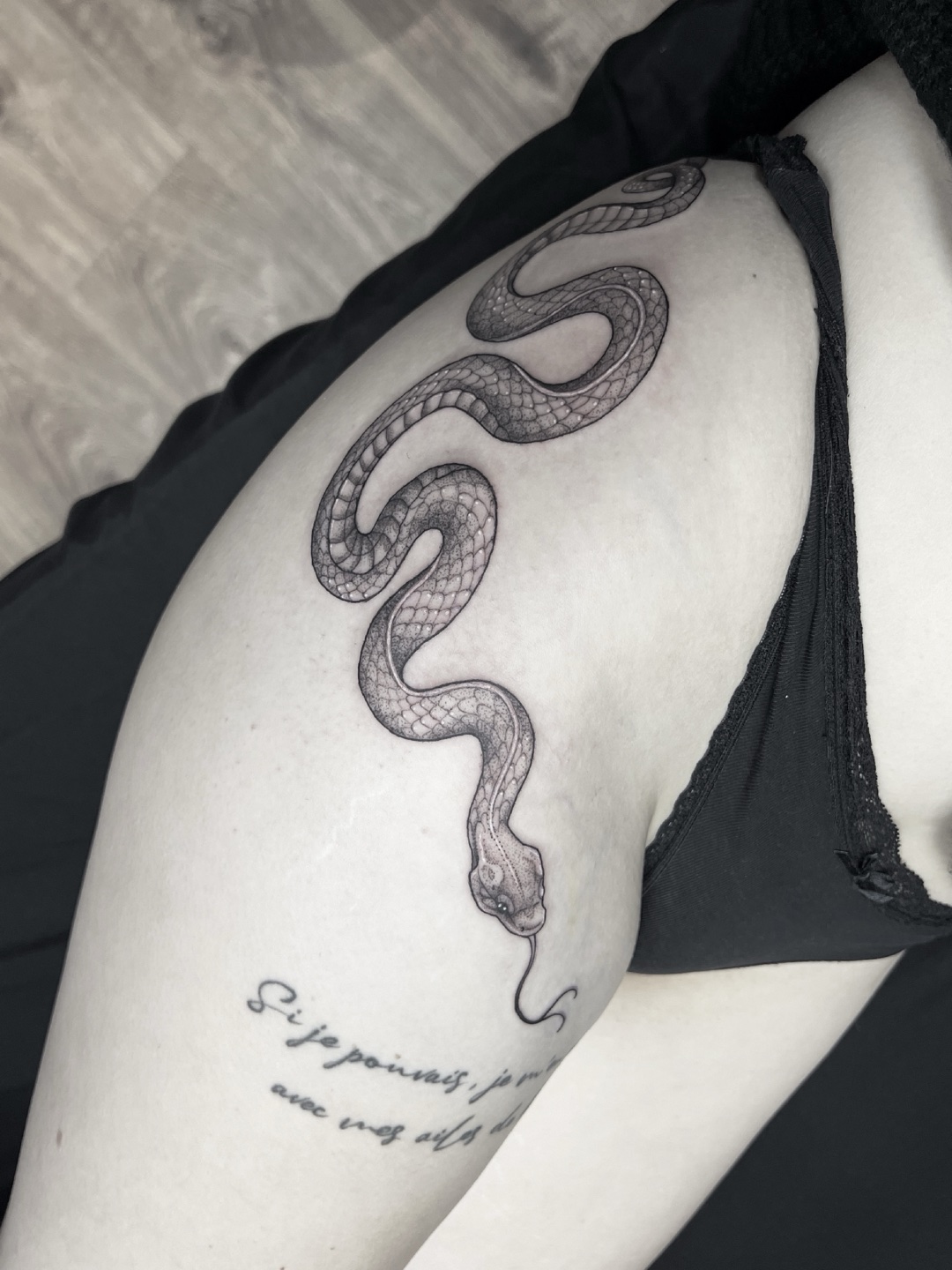Kate tattoo work at Beach Park Tattoo