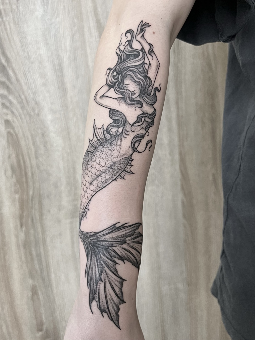 Kate tattoo work at Beach Park Tattoo