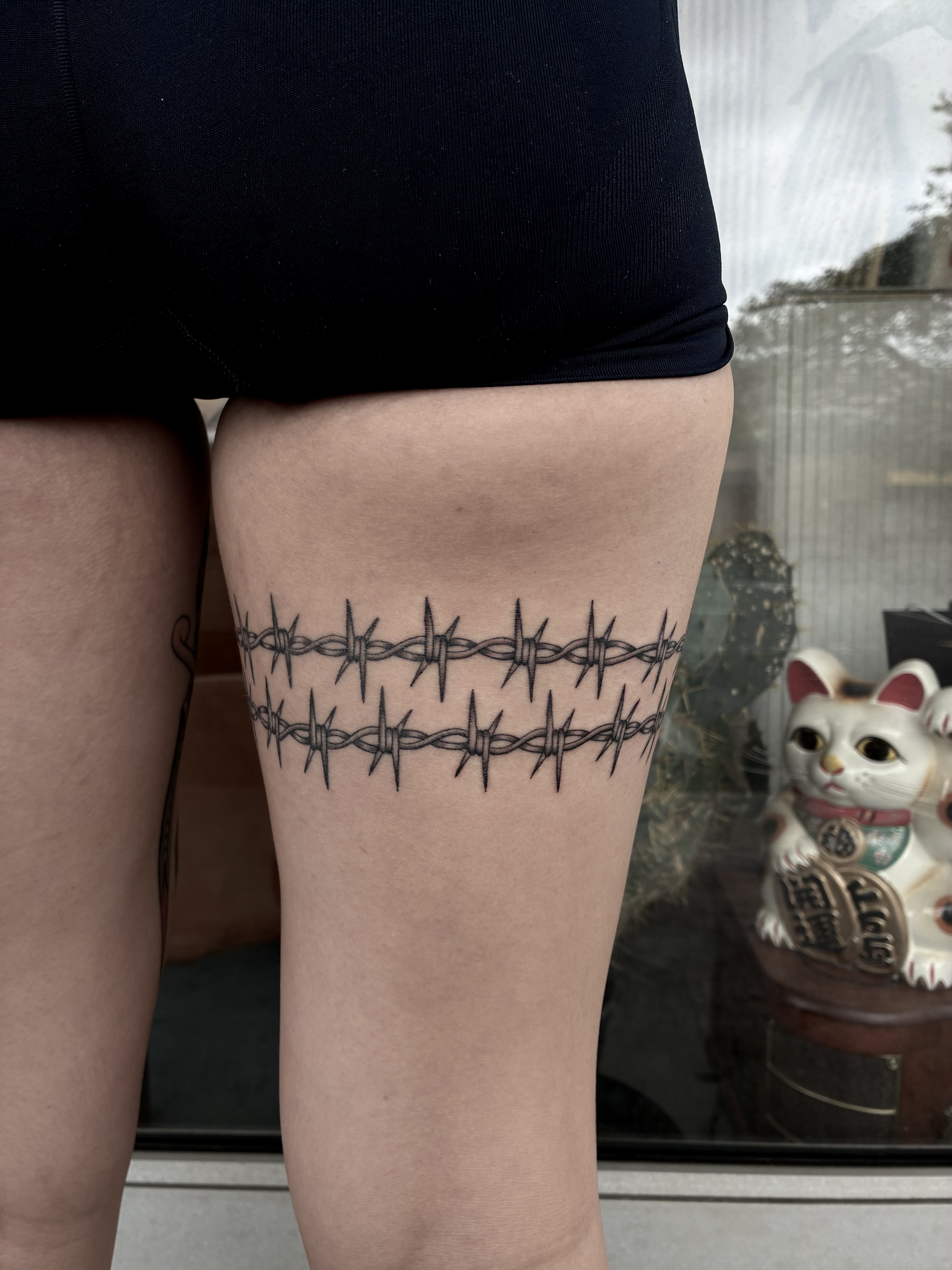 Lily tattoo work at Beach Park Tattoo